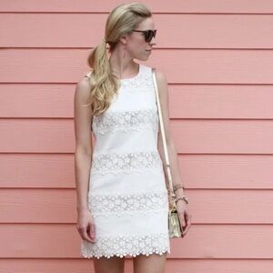 Jessica Simpson White Lace Mini Dress